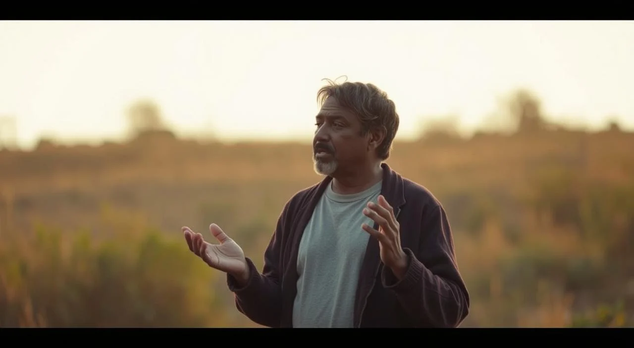 A serene, open-air setting with a central figure engaged in genuine, expressive communication. The figure stands in a natural, warm-lit environment, gesturing thoughtfully with their hands as they speak. The background is softly blurred, enhancing the focus on the authentic, unguarded interaction. Subtle details like facial expressions and body language convey a sense of emotional openness and genuine connection. The overall composition evokes a calming, contemplative mood, reflecting the importance of authentic communication free from the fear of judgment. A serene, open-air setting with a central figure engaged in genuine, expressive communication.