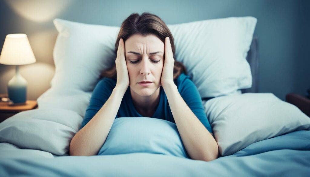 Causes of insomnia Restful sleep visual about calming the mind and body