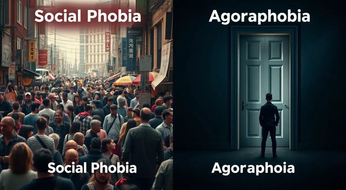 Differences between Social Phobia and Agoraphobia