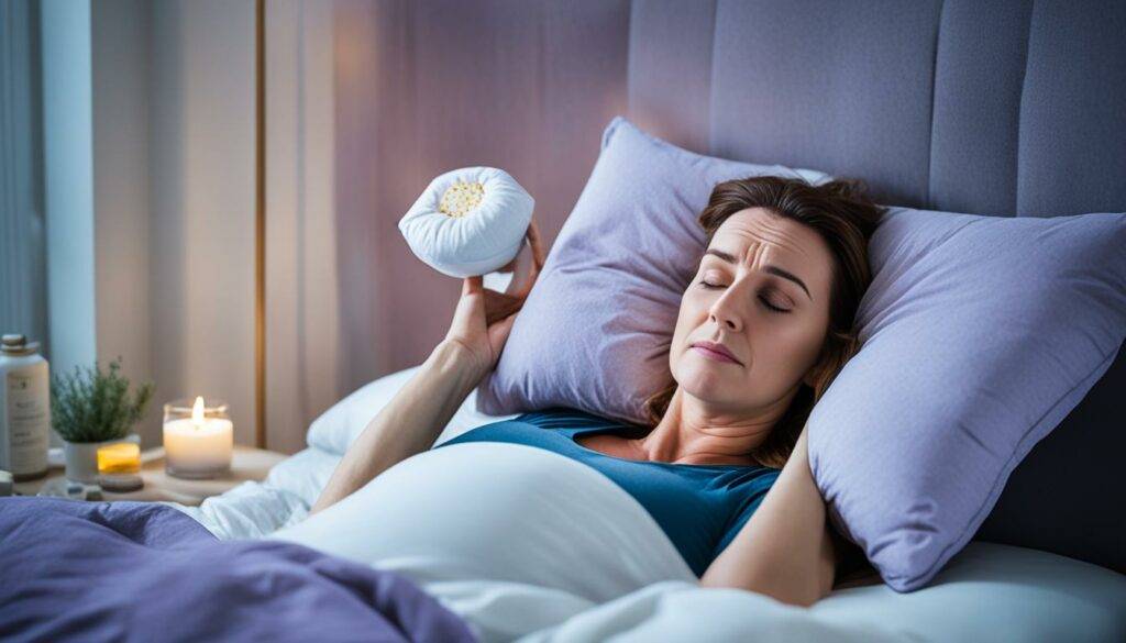 Insomnia in the first trimester Illustration about restful sleep and relaxation