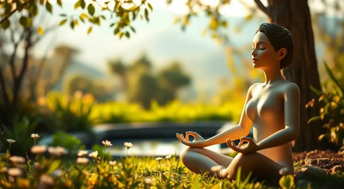 Mindfulness Practices for Emotional Well-being Illustration about anxiety care and emotional regulation