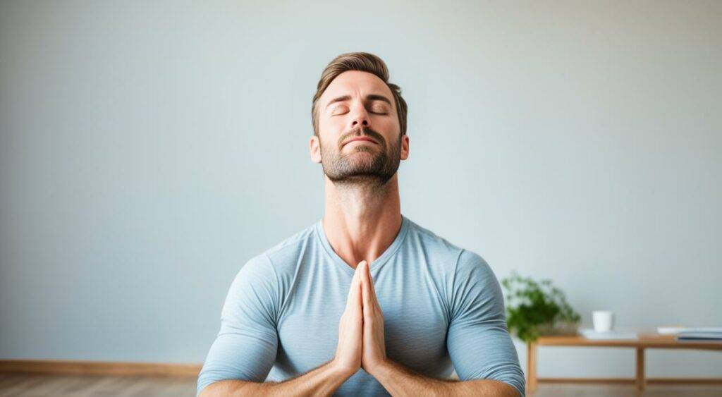 Progressive muscle relaxation Anxiety care visual about calm breathing and emotional regulation