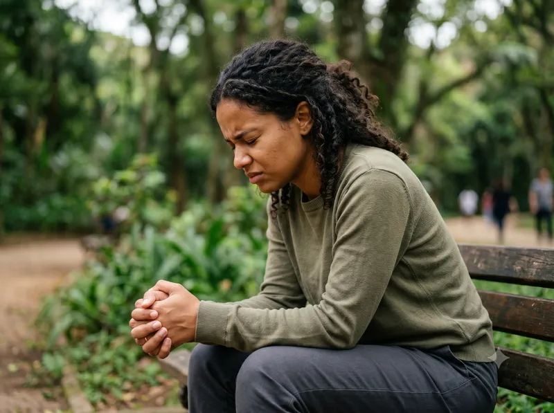 Anxiety in Brazil young woman