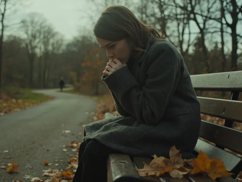 Anxiety in the UK young woman Anxiety in the UK young woman