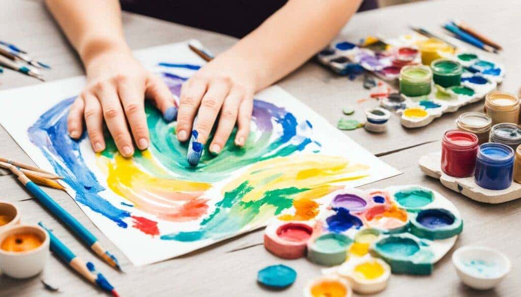 applications of art therapy Illustration about anxiety care and emotional regulation