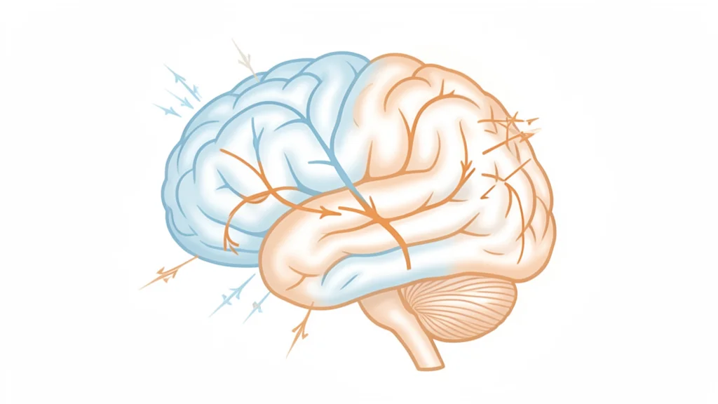 ilustracao do controle neural dos musculos faciais