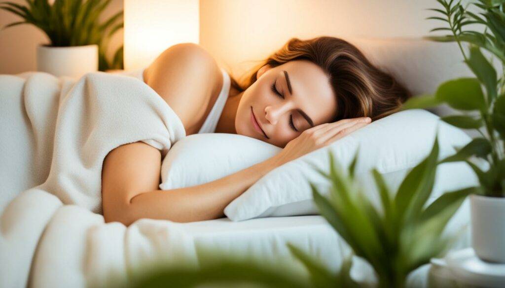 How to improve sleep quality Illustration about restful sleep and relaxation