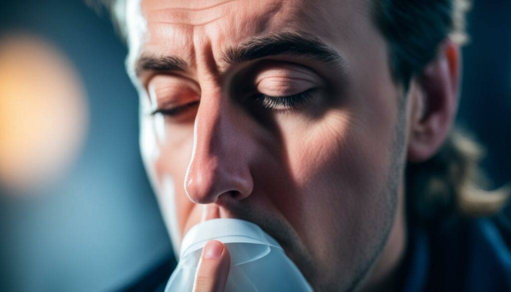 Breath control during an anxiety attack