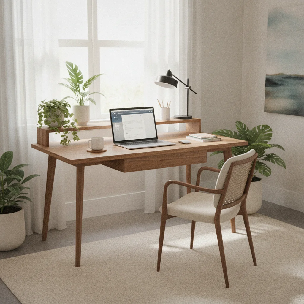 Home office organizado e produtivo