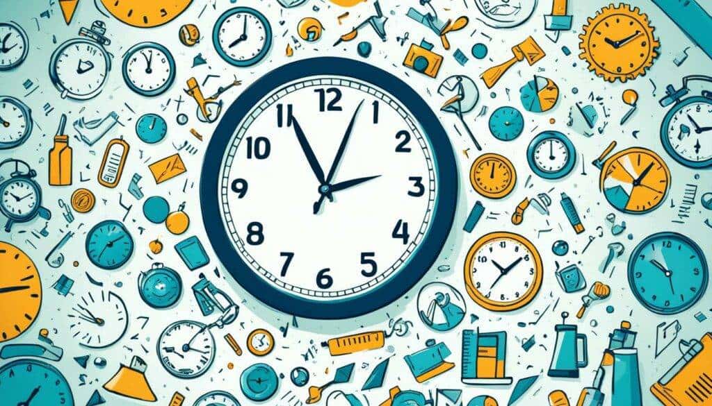 time management Illustration about personal growth and self-awareness