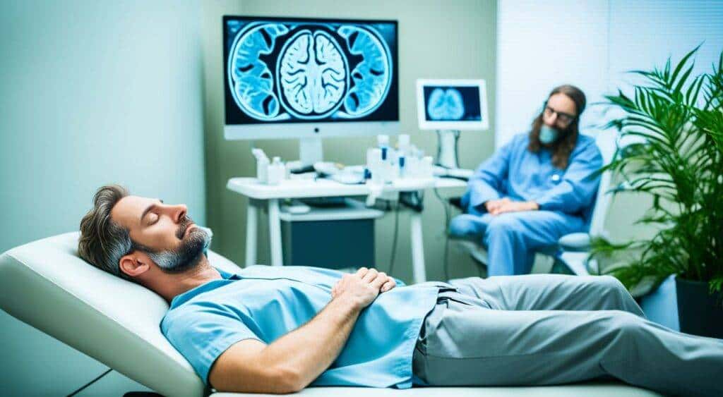 hypnosis and science Illustration about anxiety care and emotional regulation