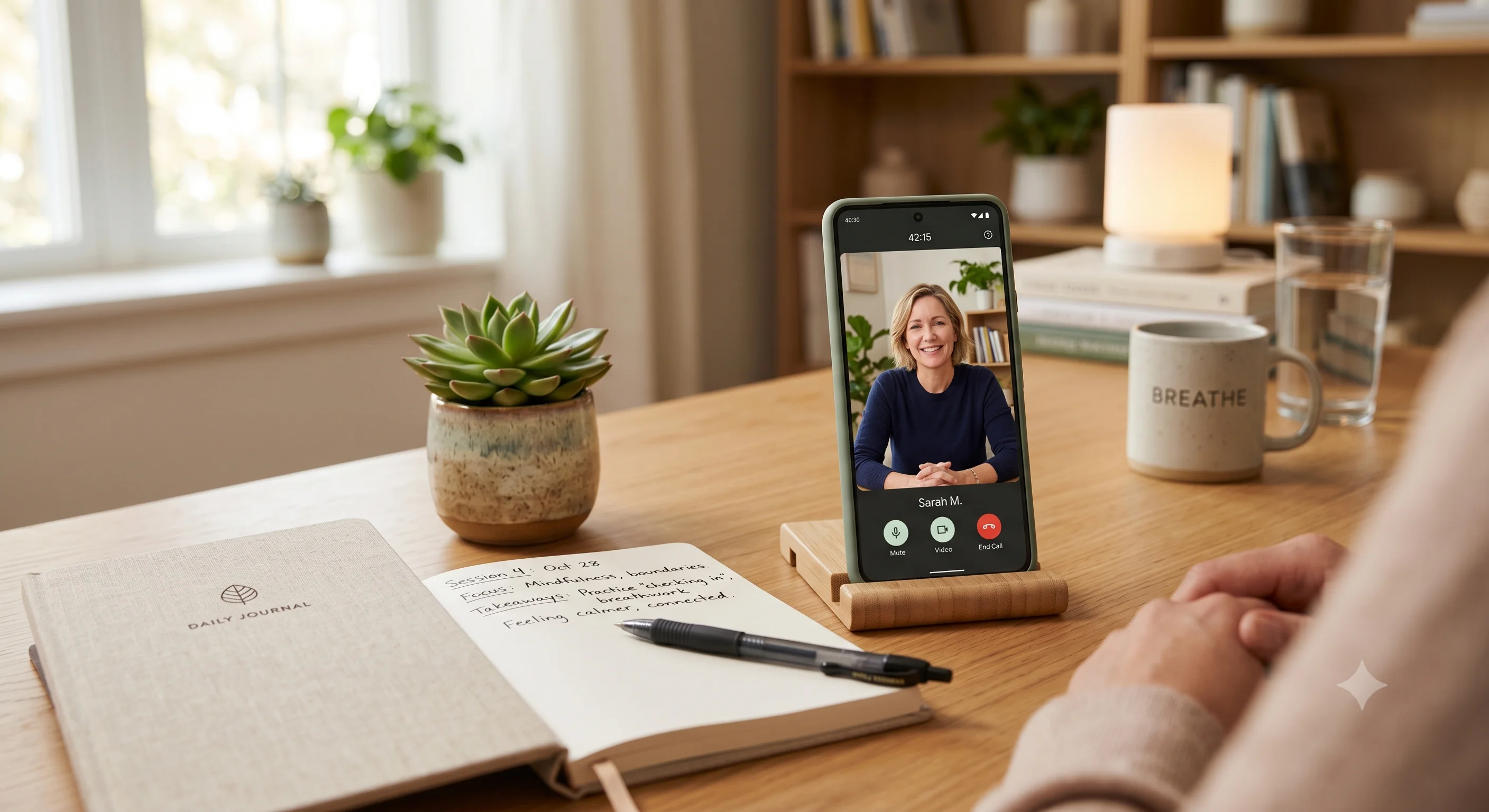 Online hypnotherapy session remote