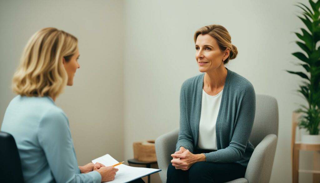 psychotherapeutic interventions Illustration about depression support and emotional recovery