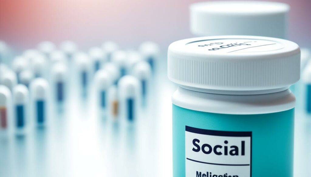 medication for social phobia Illustration about facing fear with professional support