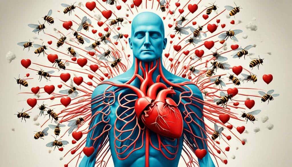 What is tachycardia? Illustration about anxiety care and emotional regulation