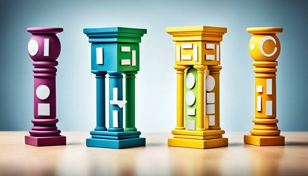pillars of emotional intelligence Illustration about mental health and emotional well-being