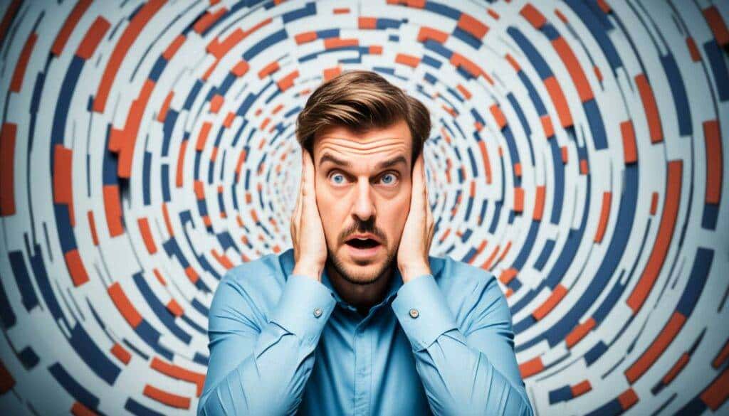 symptoms of labyrinthitis Illustration about mental health and emotional well-being