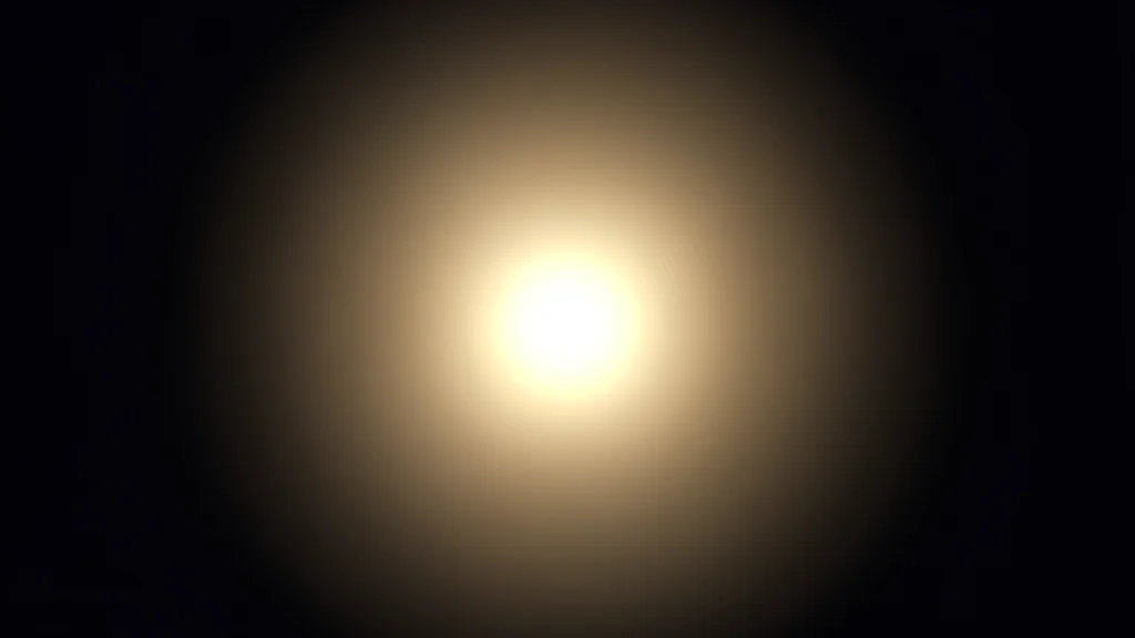 Fonte de luz que cresce num espaco calmo e escuro