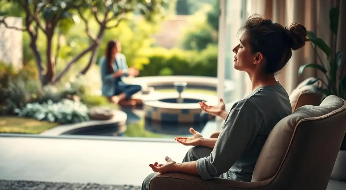 treatment for thanatophobia Therapy visual about facing fear with calm professional support